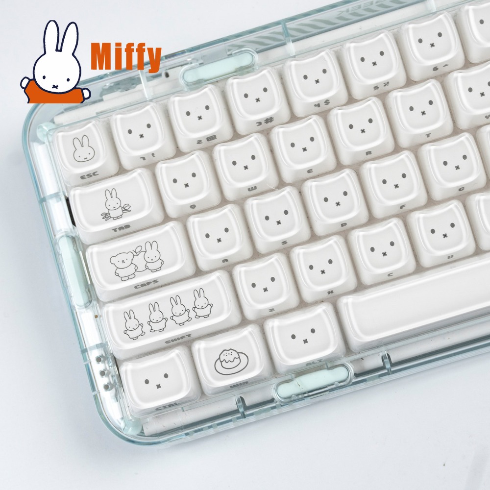 Pc Gaming On Tv - Kawaii Miffy Keycaps Penutup Kunci Kelinci