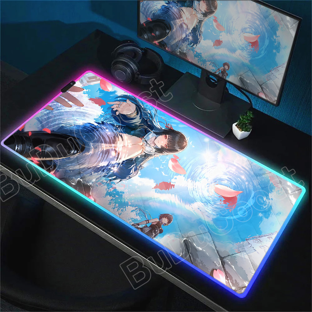 Rgb Keyboard Wrist Rest - Alas Mouse RGB JK Girl Chisa