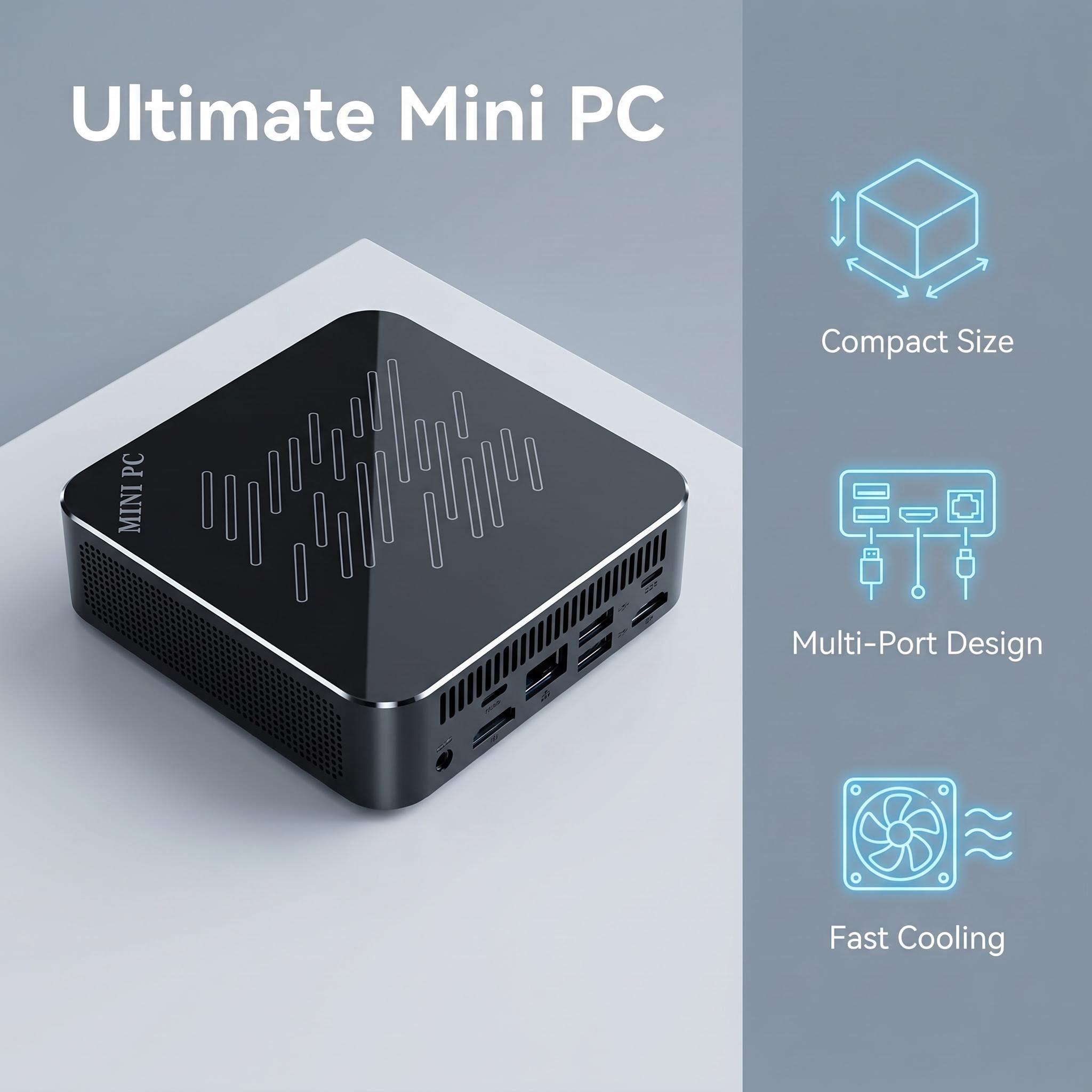 Mini PC Intel Core N150 Komput - Pc Gaming Compact ulasan dan harga