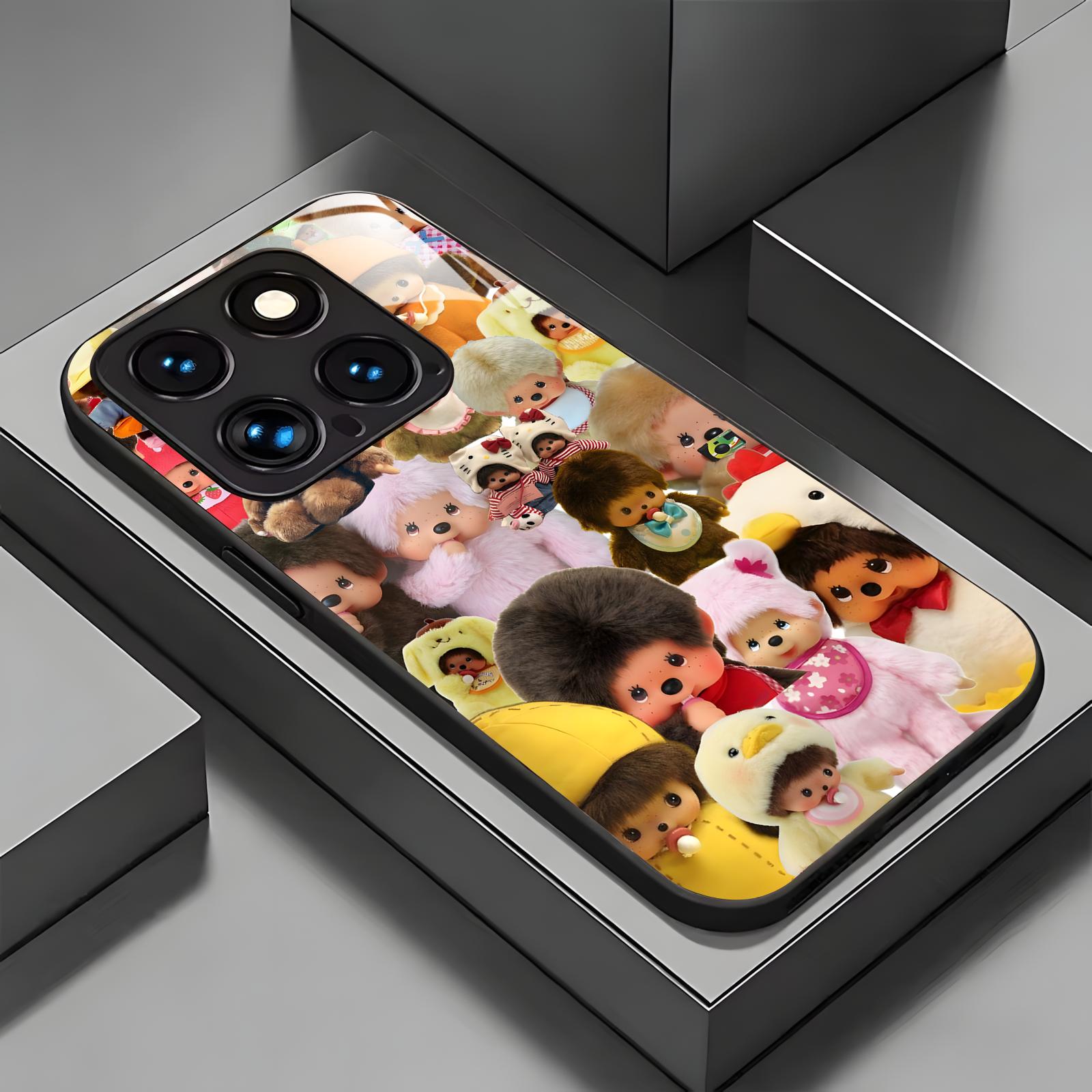Casing Telepon Monchhichi untu - Pc Case Tempered Glass ulasan dan harga