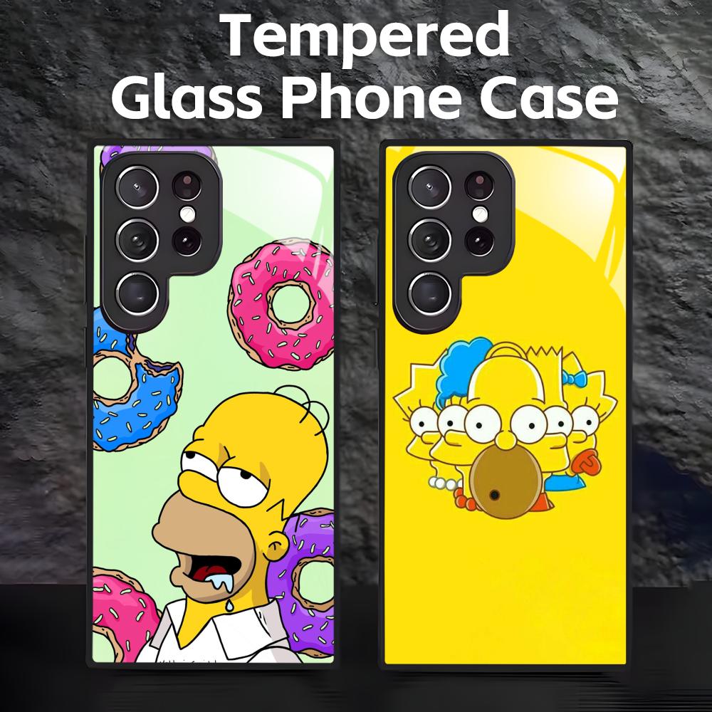 Casing Ponsel Anime The Simpso - Pc Case Tempered Glass ulasan dan harga