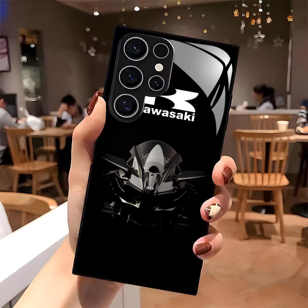 Casing Ponsel Sepeda Motor K-k - Pc Case Tempered Glass ulasan dan harga