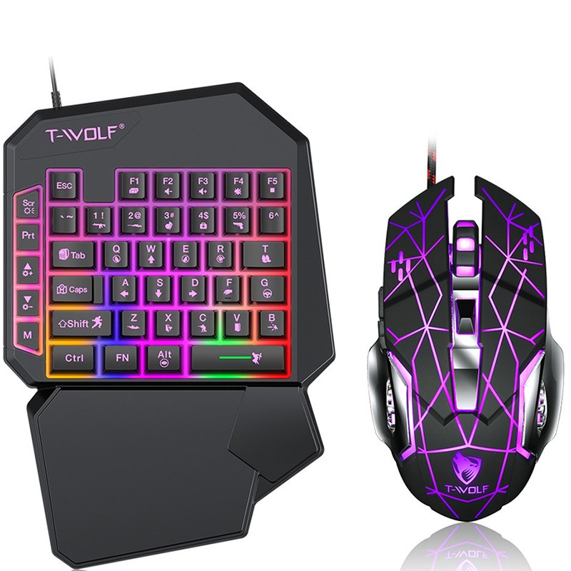 Kombo Keyboard dan Mouse Gamin - Rgb Keyboard Wrist Rest ulasan dan harga