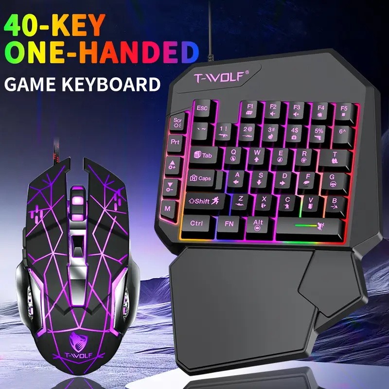 Kombo Keyboard dan Mouse Gamin - Rgb Keyboard Wrist Rest ulasan dan harga