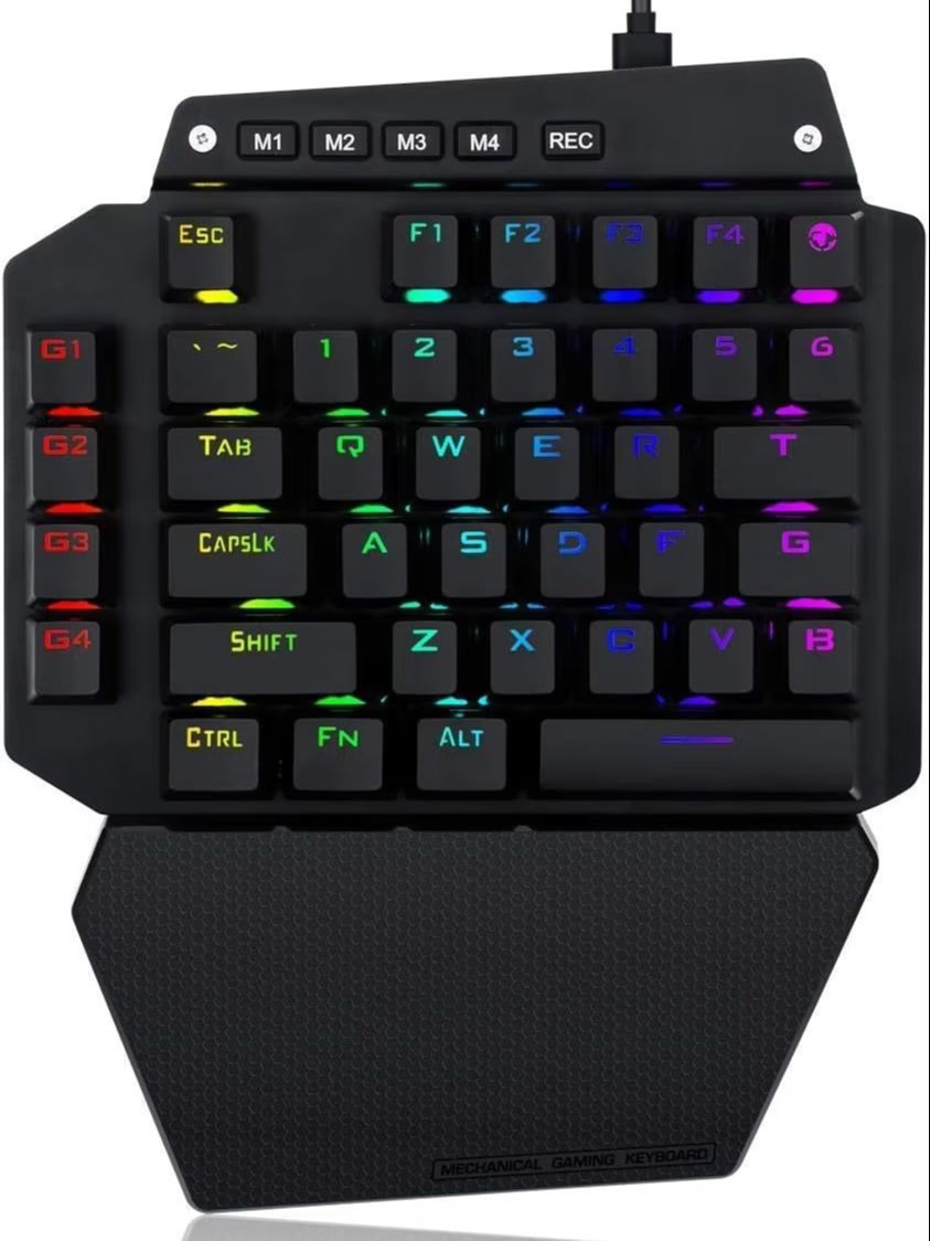 HUO JI Keyboard Gaming Mekanis - Rgb Keyboard Wrist Rest ulasan dan harga