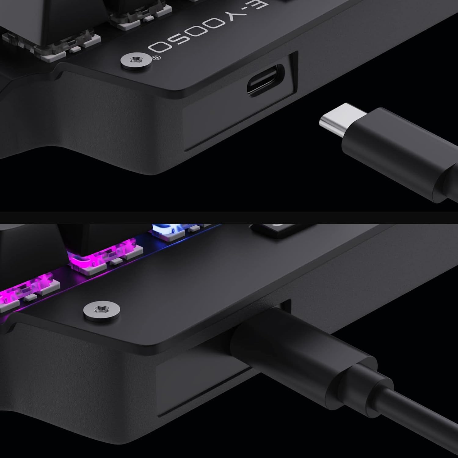 HUO JI Keyboard Gaming Mekanis - Rgb Keyboard Wrist Rest ulasan dan harga