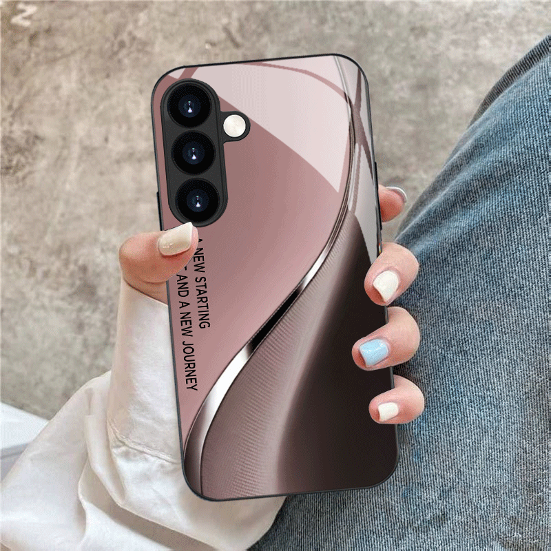 Casing ponsel dengan desain se - Pc Case Tempered Glass ulasan dan harga